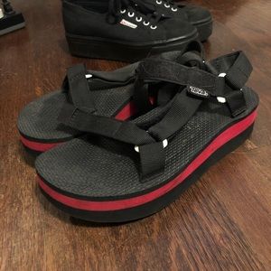 Teva platform shoe